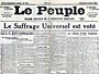 le suffrage universel est vote