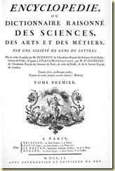 Tome 1 de l'Encyclopédie